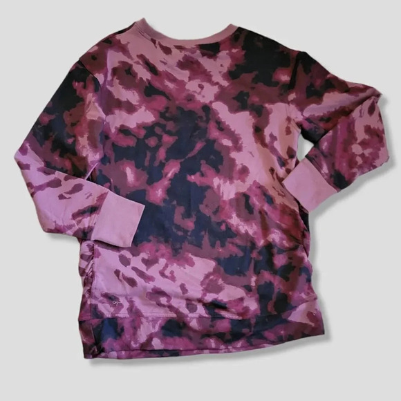 Isabel maternity by ingrid & Isabel maternity Burgundy Tie-Dye pullover sweater  - Picture 2 of 7